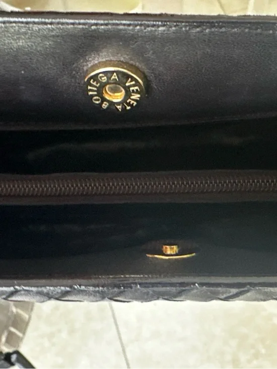 RARE Bottega Veneta Lambskin Intrecciato Olympiia Bag w Bold Leather Link Straps - Picture 9 of 15